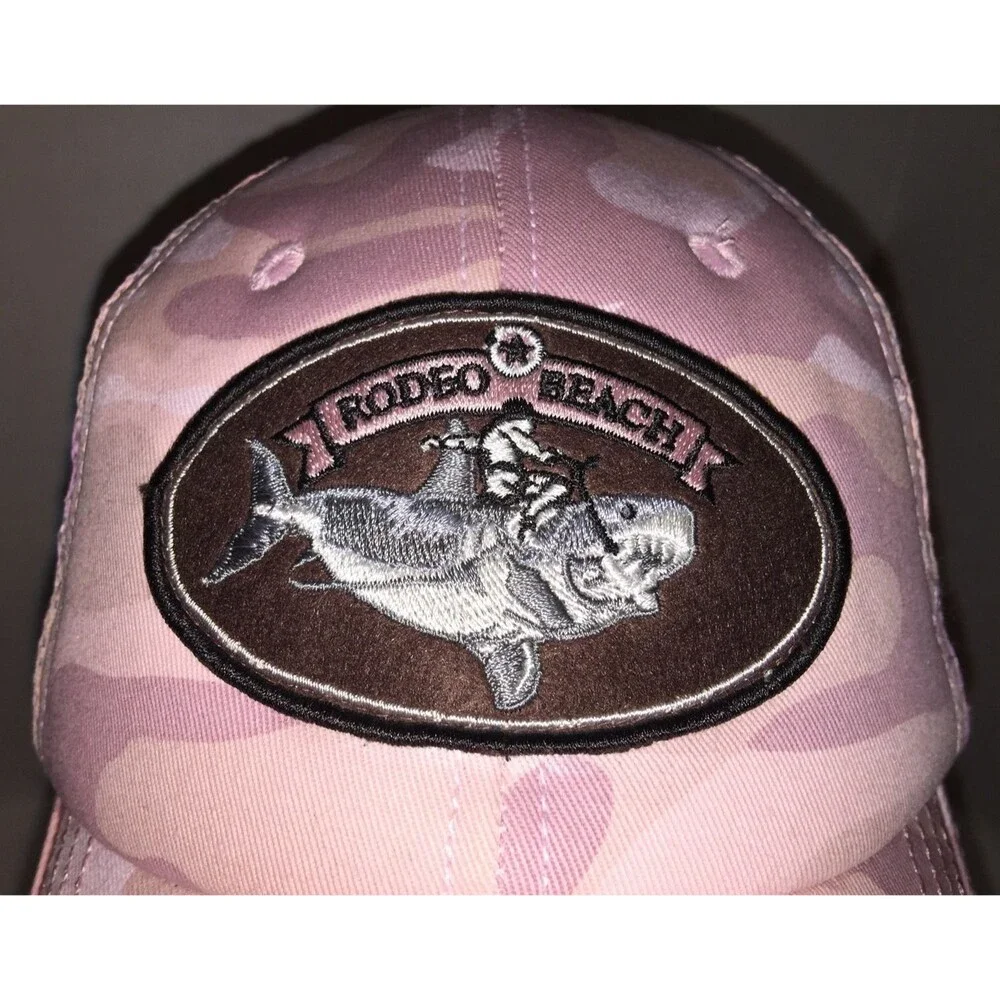 RODEO BEACH Pink Camo Trucker Hat Cap Snapback w/ Bottle Opener RACKHAT NEW